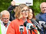 [WIDEO/FOTO] Wicemarszałek Magdalena Biejat spotkała się z mieszkańcami i poruszyła bieżące kwestie polityczne i gospodarcze