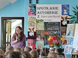 Spotkanie autorskie z pisarką Katarzyną Ryrych w ZSP nr 1 w Kamieńcu Ząbkowickim