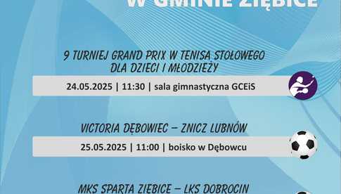 24-27.05, Ziębice: Wydarzenia sportowe 